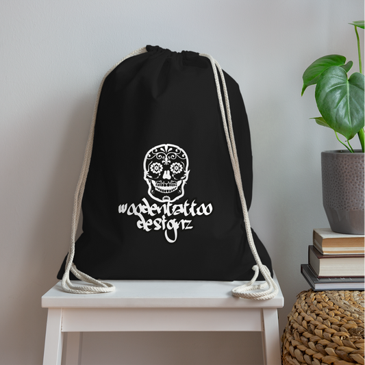 Woodentattoo Classic Logo (Turnbeutel) - Schwarz