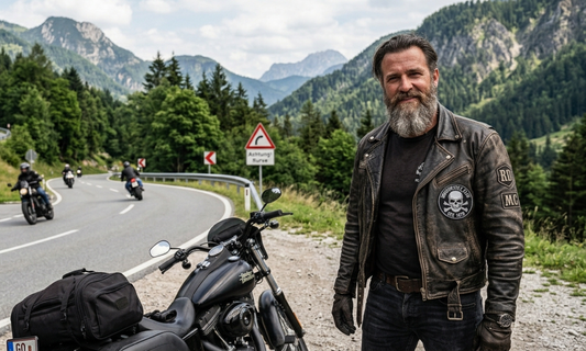 Biker mit patch