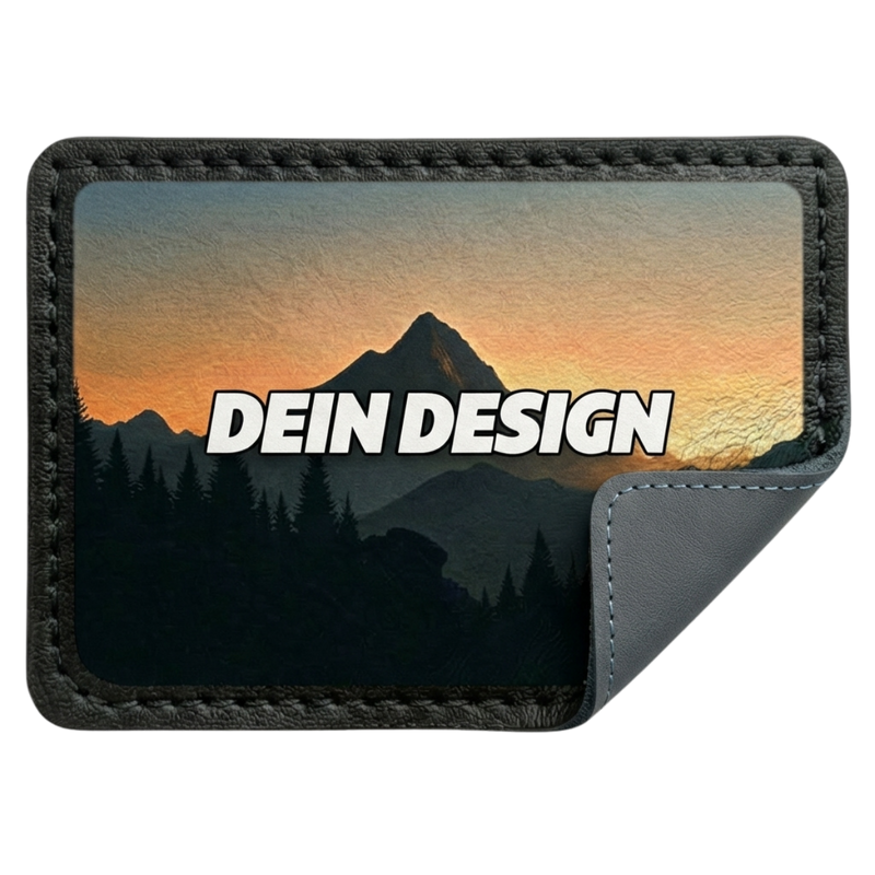 Dein Design Patch Rechteck Aufnäher gestalten
