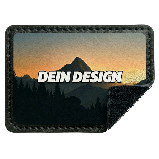 Dein Design Patch Rechteck gestalten