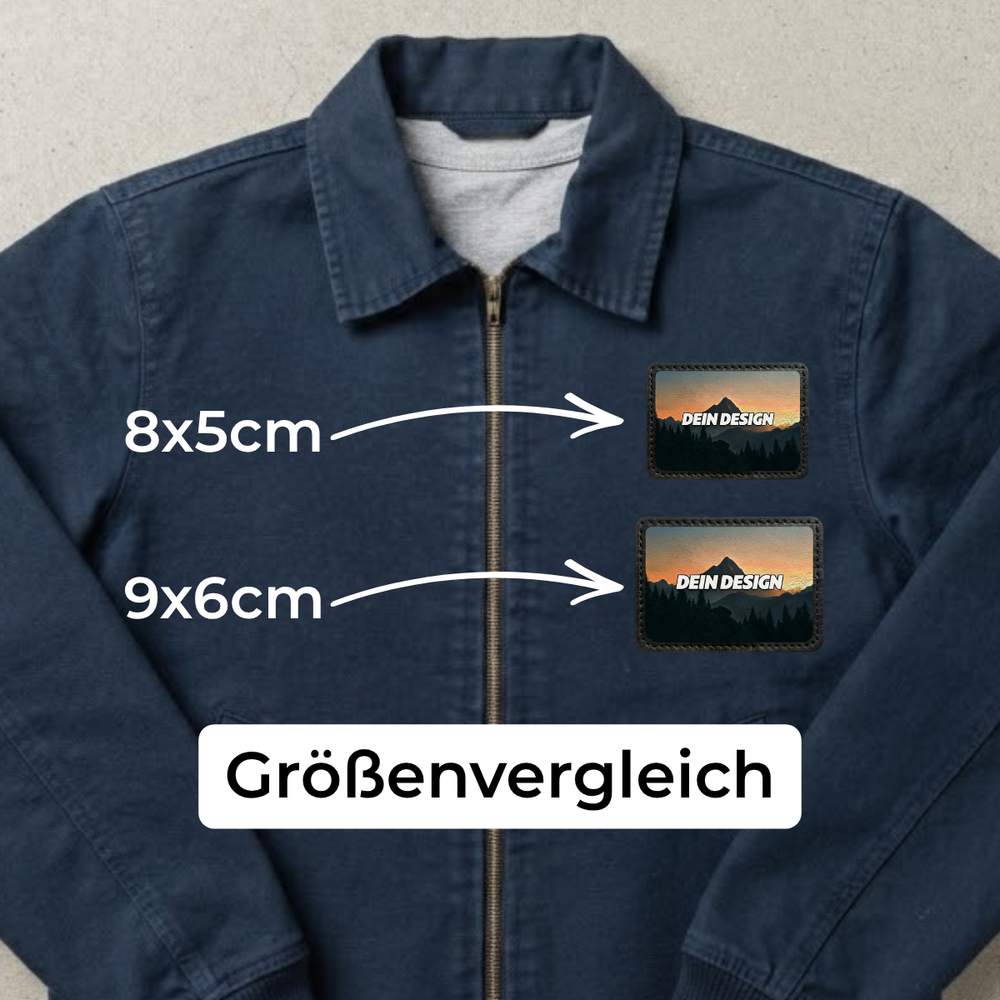 Grössenvergleich Patches Rechteck