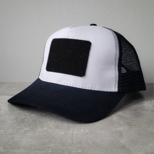 Trucker Mesh Cap mit Klett - navy/weiss