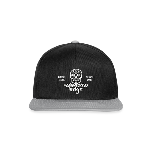 Woodentattoo Raise Hell (Snapback Cap) - Schwarz/Grau