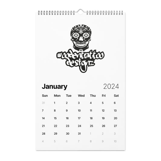 Woodentattoo Wandkalender 2024