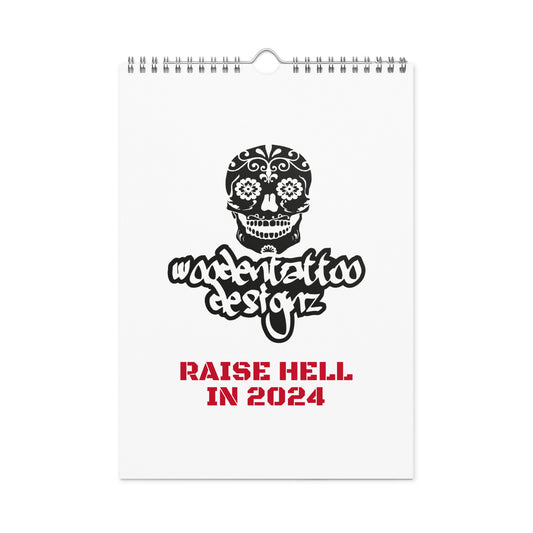 Woodentattoo Wandkalender 2024